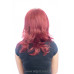 WID-1020 Halflange pruik in rood/aubergine LAATSTE!